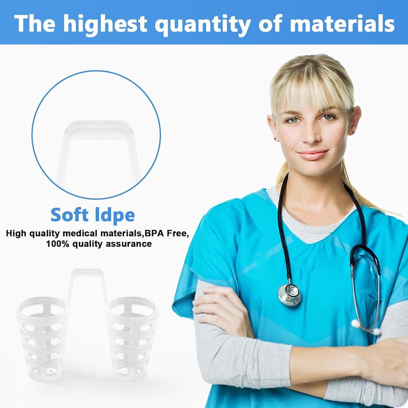 SWIUKPHE Anti Snoring Devices, 4 Vents to Ease BreathingSet, Nose Clips, Nose Opener for Breathing Sleep, Stop Snoring Devices That Work for Men - Image 2