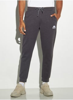 Kappa Logo Embroidered Joggers with Drawstring Closure and Pockets