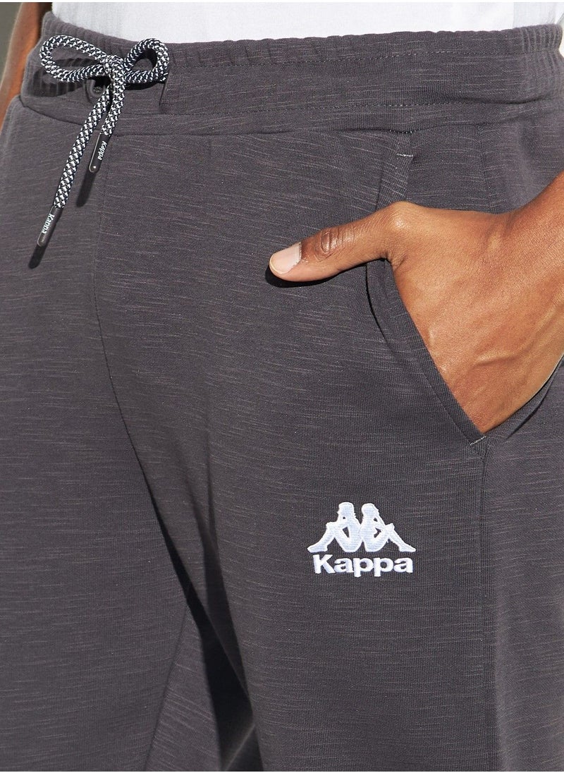Kappa - Kappa Logo Embroidered Joggers with Drawstring Closure and Pockets - Image 1