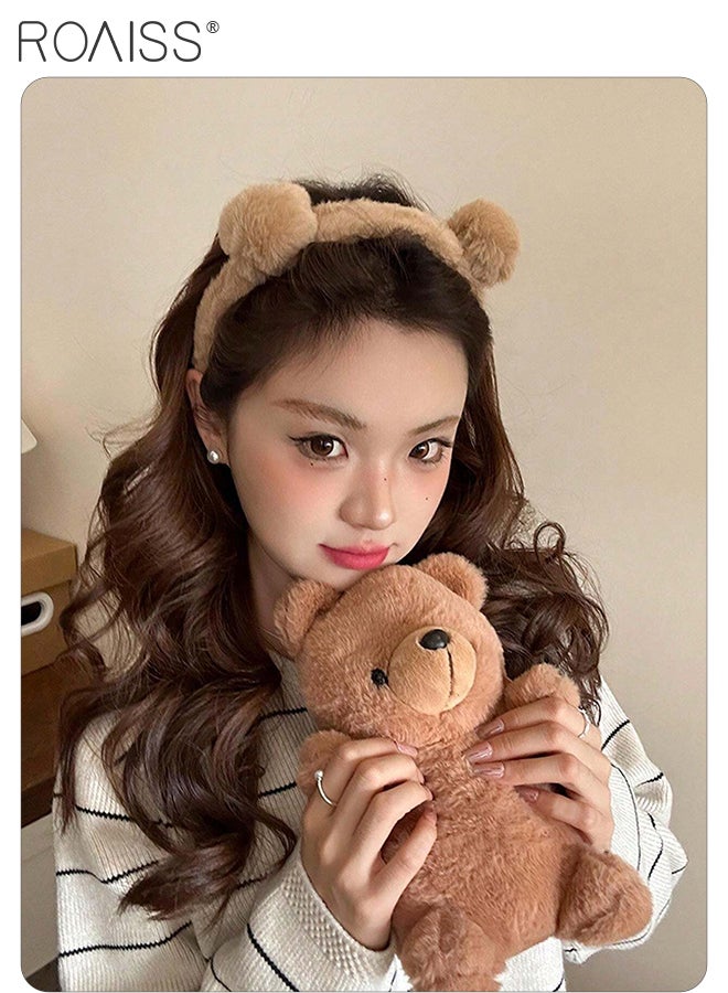 رويس 8 قطع من إكسسوارات الشعر القطيفة الأنيقة، 4 قطع من مشابك الشعر الناعمة، 2 قطعة من مشابك الشعر النجمية القطيفة اللطيفة، 2 قطعة من عصابات الرأس الكرتونية غير القابلة للانزلاق ذات الحواف العريضة، مجموعة متنوعة من الأنماط لتتناسب مع الملابس اليومية للنساء - Image 3