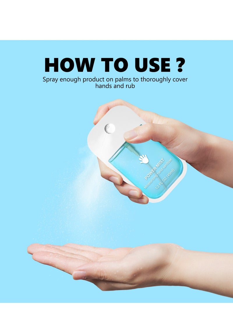 باور بخاخ مطهر يدوي مرطب للقائمين على العناية، مناسب للبالغين والأطفال، بحجم سفر، معجل الترطيب للقائمين على العناية، بخاخ مطهر يدوي بحجم 45 مل (صبار). - Image 4