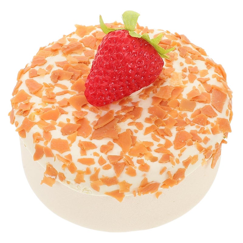 Milisten Simulation Strawberry Cake Model Foam Food Decorations For Party Display Prop - Image 2