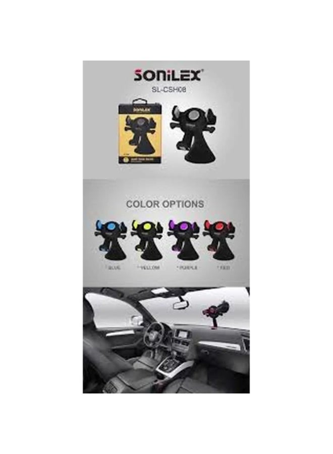 GOLF SPACE Sonilex SL-CSH08 Car Mobile Phone Holder, Grey and Black - Image 3