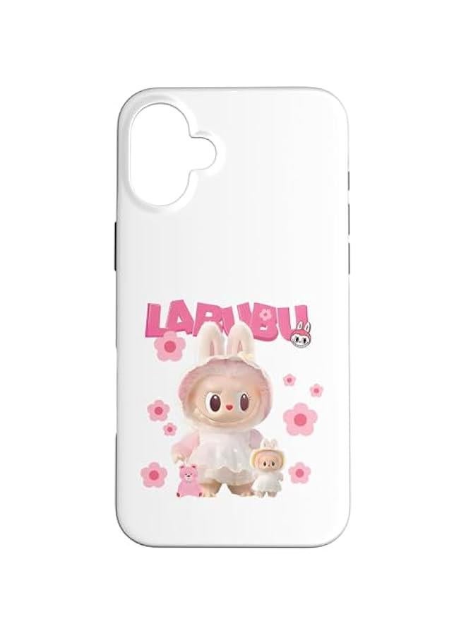 Arabest Funny Labubu Lover Cute Labubu The Monsters Pink Case for iPhone 16 Plus - Image 1