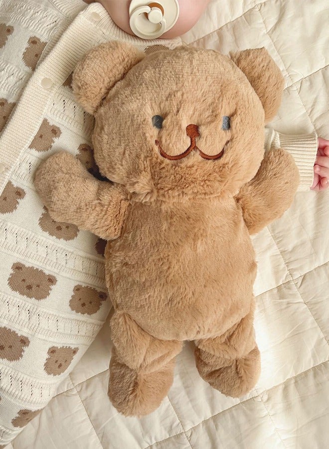 دمية دب، دمية محشوة، دمية لعب أطفال، دعامات صور غرف الأطفال، رمادي-بني، ألعاب محشوة، حيوانات محشوة على شكل دب، ألعاب حيوانات محشوة للأطفال - Image 3