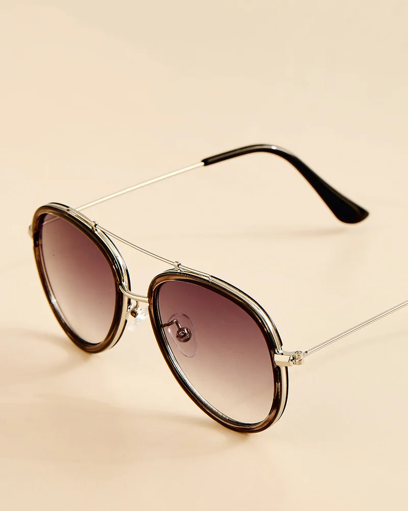 Redtag Boys Brown Round Sunglasses
