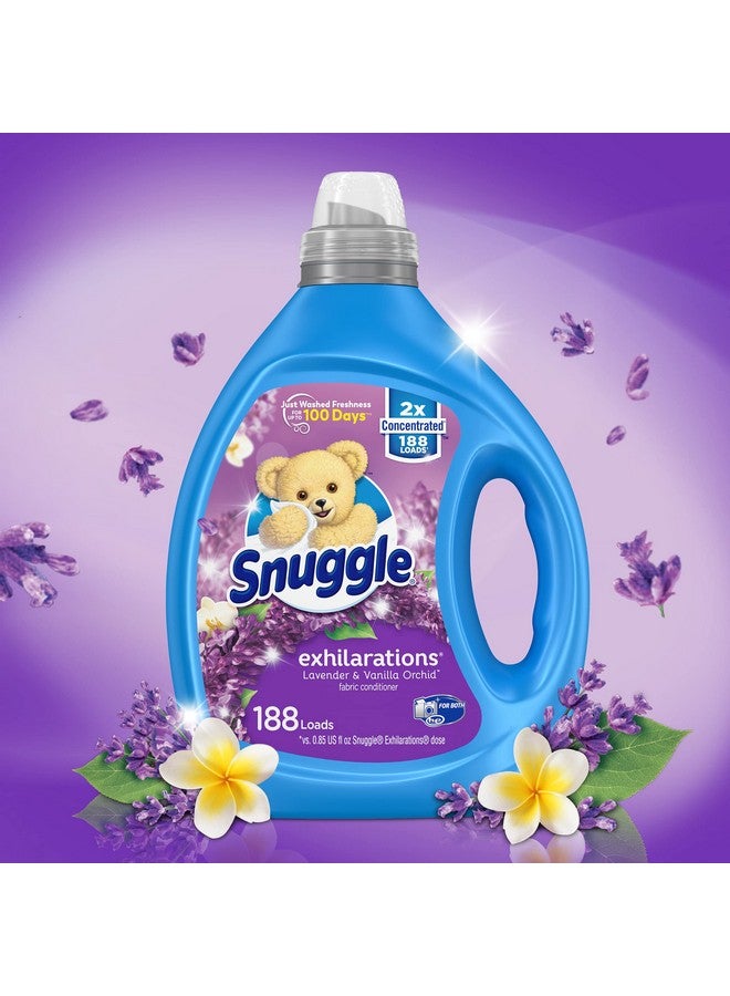 Snuggle Exhilarations Liquid Fabric Softener, Lavender and Vanilla Orchid, 2X Concentrated, 188 Loads - Image 4