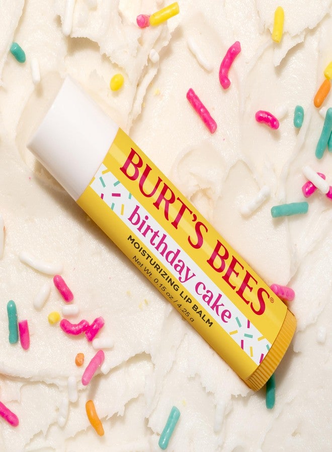 Burt's Bees Birthday Cake Lip Balm, Tint-Free, Natural Origin Lip Care, 1 Tube, 0.15 oz. - Image 5