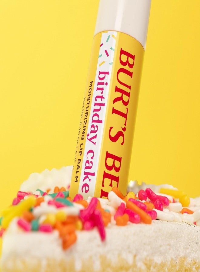 Burt's Bees Birthday Cake Lip Balm, Tint-Free, Natural Origin Lip Care, 1 Tube, 0.15 oz. - Image 4