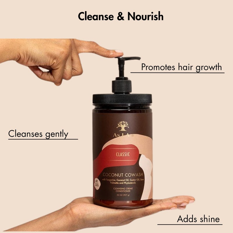 As I Am Coconut Cowash Cleansing Conditioner - 32 ounce - Gentle Daily Cleanser for Hair and Scalp - Adds and Preserves Moisture - Image 4