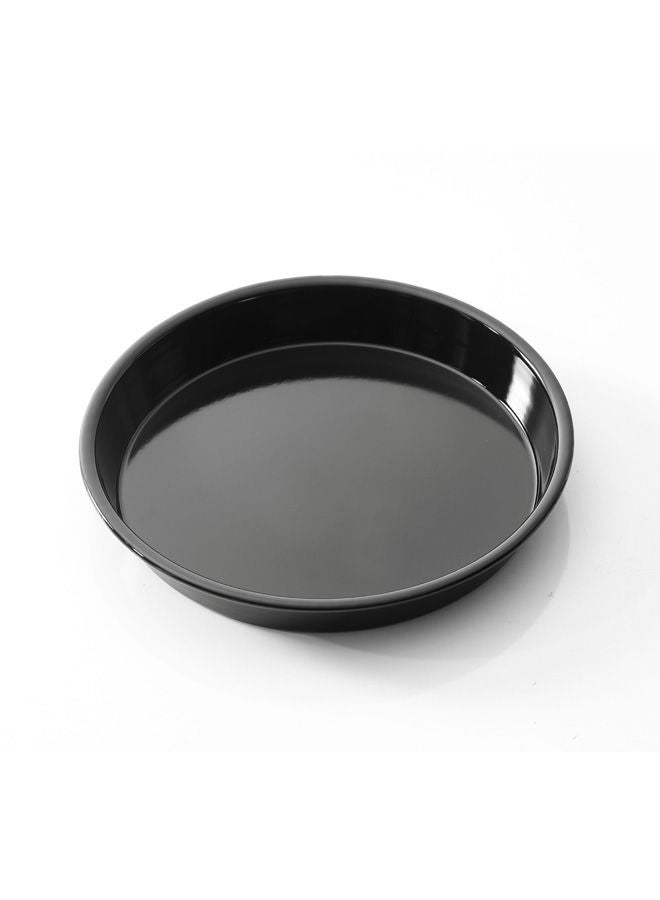 Easy Cooking Aluminium Non-Stock Round Baking Pan Black 24cm - Image 3