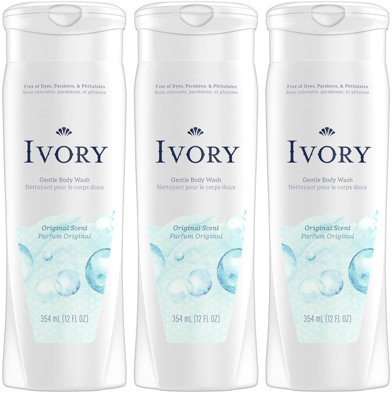 Ivory Body Wash  Original  12 oz  3 pk