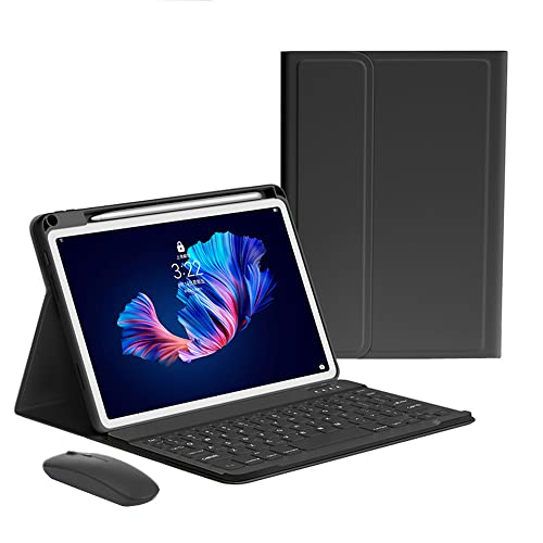kaitesi Keyboard Case Mouse for iPad A16 (11th Gen,11")/ iPad 10th Generation 2022 10.9" Case with Magnetically Detachable Color Keyboard and Mouse Folio Cover (Black) - Image 1