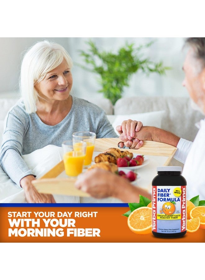 يربا بريما مسحوق Yerba Prima Daily Fiber Formula بحجم 16 أونصة (عبوة من 3 قطع) - مكمل غذائي ممتاز عالي الجودة بمذاق رائع، صنع في الولايات المتحدة الأمريكية، خالٍ من الكائنات المعدلة وراثيًا، خالٍ من الجلوتين، بنكهة البرتقال الطبيعية - Image 5