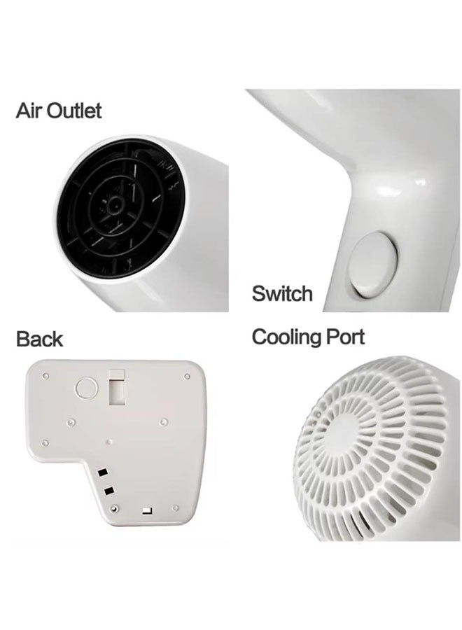 Arabest 1300W Wall Mounted Hair Dryer,Installable Hair Dryer,Professional Hair Dryer,Suitable for Hotel Bathroom Home and Travel - Image 5