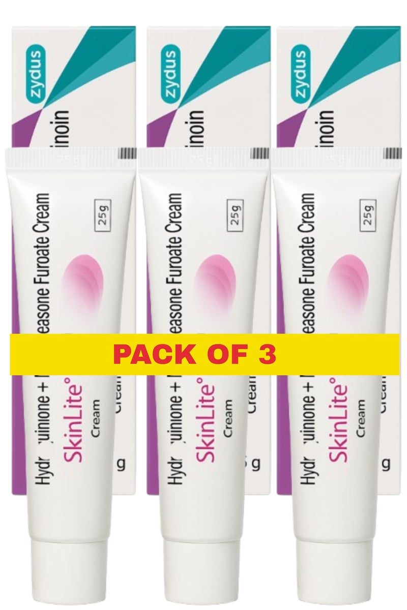 SKINLITE Pack of 3 Skinlite Face Cream for Hyperpigmentation and Dark Spots 25gm Each Skin Brightening and Whitening Cream for Uneven Skin Tone - Image 1
