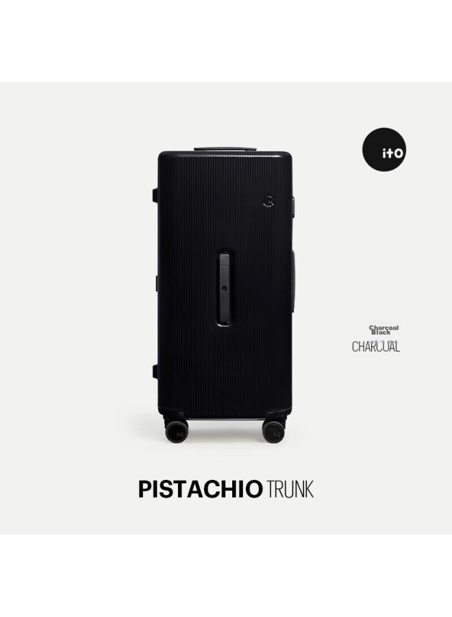Ito Luggage Pistachio Trolley Suitcase, Large Capacity Carry-on Luggage For Men And Women, Charcoal Black, 30 Inches - Image 1