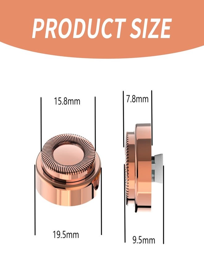 يافيجي رؤوس بديلة لإزالة شعر الوجه للنساء، مثالية لإزالة شعر الوجه بشكل مثالي، مطلية بالذهب عيار 18 قيراطًا والذهب الوردي، عبوة من 4 قطع - Image 5