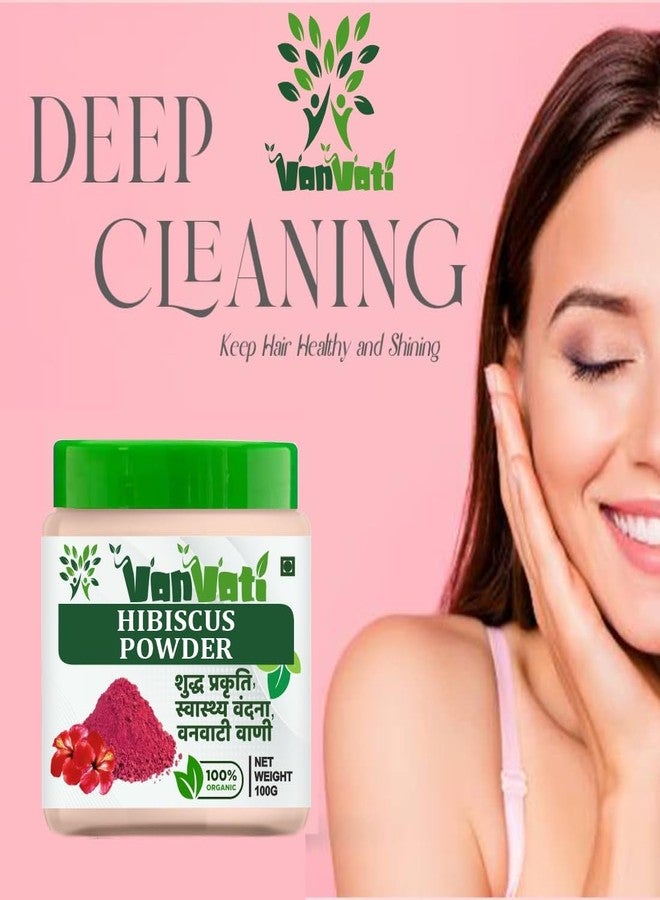 VANVATI Organic Hibiscus Powder - Natural Hair Care for Strength and Shine 100gm - Image 3