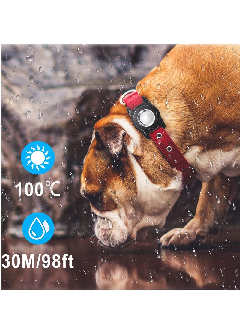 SYOSI Holder for Airtag, 2Pcs Dog Collar Holder for Airtag, Ip67 Waterproof Screw Full Cover Hard Tpu Full Protection Apple Airtag, With Key Ring for Airtag Holder for Key, Backpack ,Luggage, Cat, Dog  - Image 5