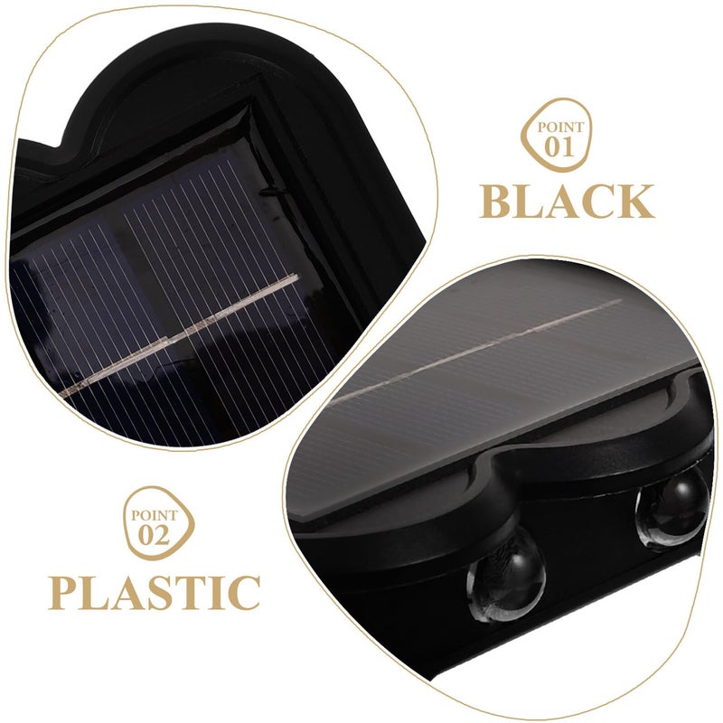 Waterproof Solar Wall Light With 4 LEDs Colorful Glow For Outdoor Garden Patio Yard Fence - Image 4