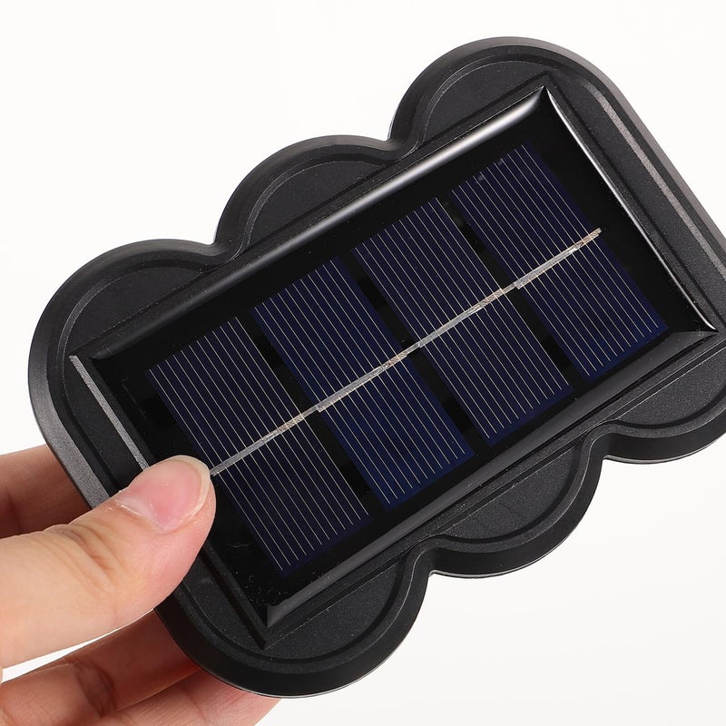 Waterproof Solar Wall Light With 4 LEDs Colorful Glow For Outdoor Garden Patio Yard Fence - Image 5