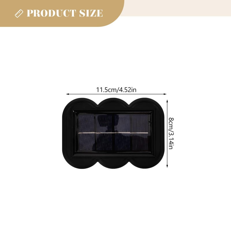 Waterproof Solar Wall Light With 4 LEDs Colorful Glow For Outdoor Garden Patio Yard Fence - Image 3
