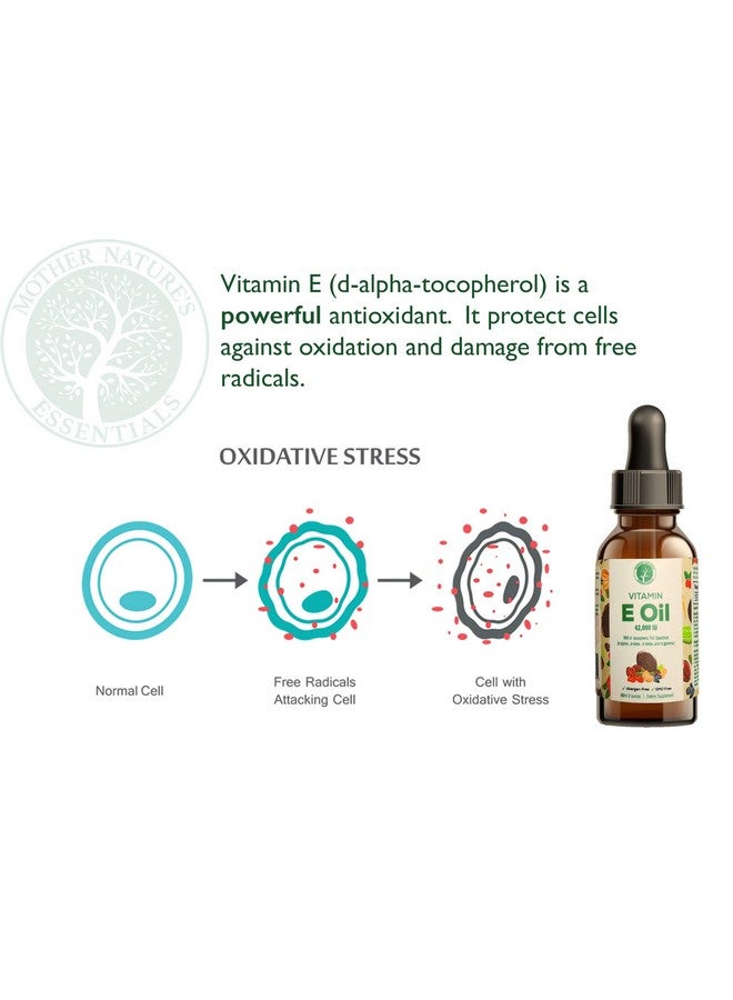 Generic Mother Nature's Essentials Vitamin E Supplement 42,000IU, 2 oz  - Image 3
