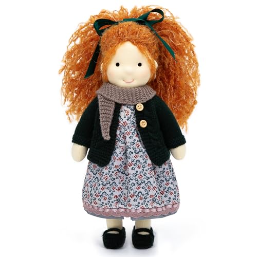 BlissfulPixie Handmade Waldorf Doll Diana 12 Soft Girl Rag Doll with Cute Stuffed Plush Ideal First for Babies Toddlers - Image 1