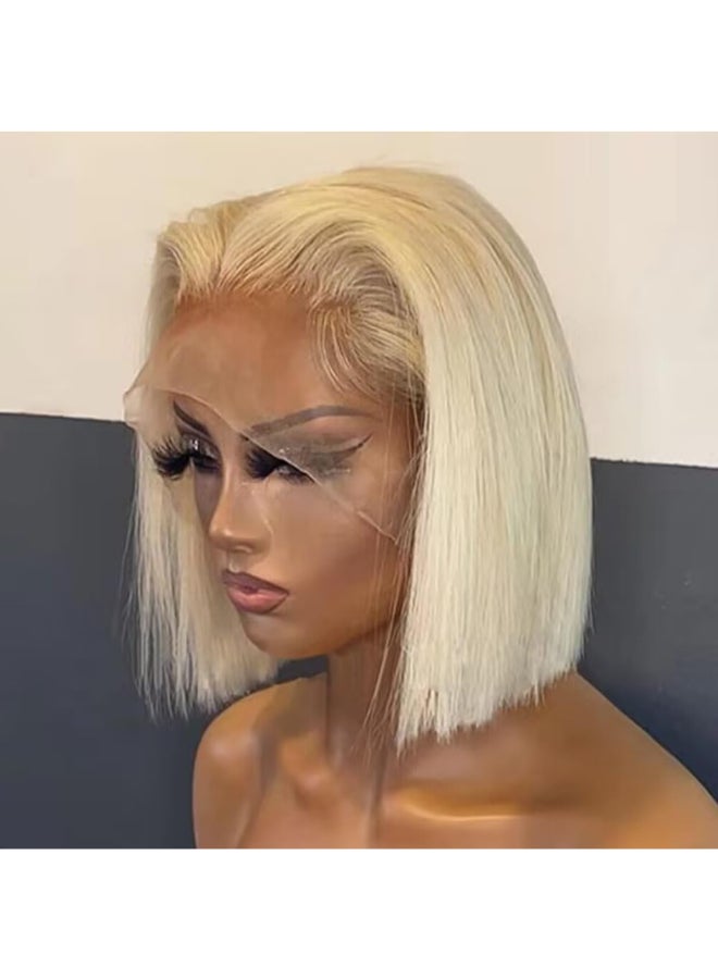 PANDA ANGEL Honey Blonde 613 Bob Wig Human Hair HD Transparent 13X4 Straight Bob Lace Front Wigs Human Hair Wear and Go Glueless Wig Human Hair Pre Plucked 613 Blonde Short Bob Lace Frontal Wigs For Black Women - Image 2