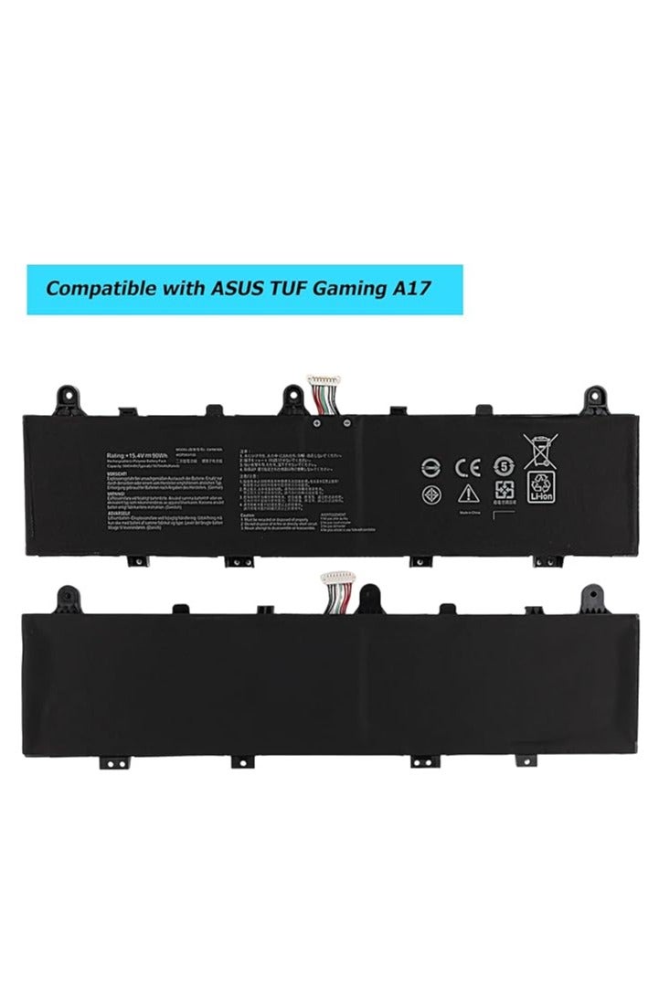 Terabyte بطارية لابتوب عالية الجودة C41N1906 بديلة لجهاز TUF Gaming A17 FA706 FA706II FA706IU A15 FA506 FA506II FA506QR 2021 F15 FX506 FX506H Series لابتوب B0B200-03620 00000 0B200-03590000 - Image 2