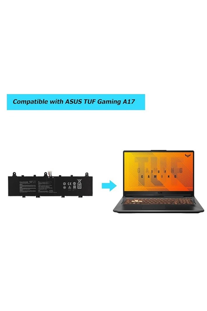 Terabyte بطارية لابتوب عالية الجودة C41N1906 بديلة لجهاز TUF Gaming A17 FA706 FA706II FA706IU A15 FA506 FA506II FA506QR 2021 F15 FX506 FX506H Series لابتوب B0B200-03620 00000 0B200-03590000 - Image 3