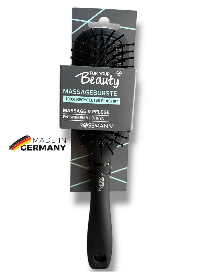 ROSSMANN - German Brand For Your Beauty, "Massagebürste" Paddle hair brush, Massage brush, Hair Styling Brush,Massages the scalp while combing hair to stimulate circulation, made in Germany - Image 1