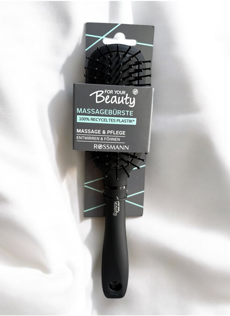 ROSSMANN - German Brand For Your Beauty, "Massagebürste" Paddle hair brush, Massage brush, Hair Styling Brush,Massages the scalp while combing hair to stimulate circulation, made in Germany - Image 1