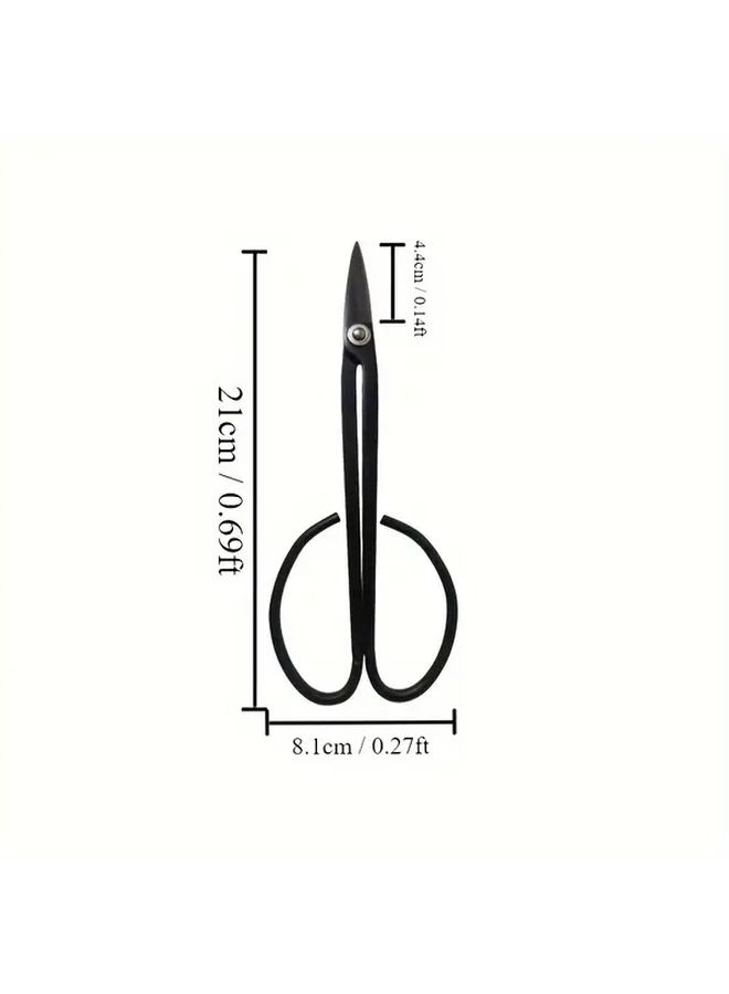 Black Pruning Scissors For Garden Bonsai Tree Bud Trimming Tool - Image 2