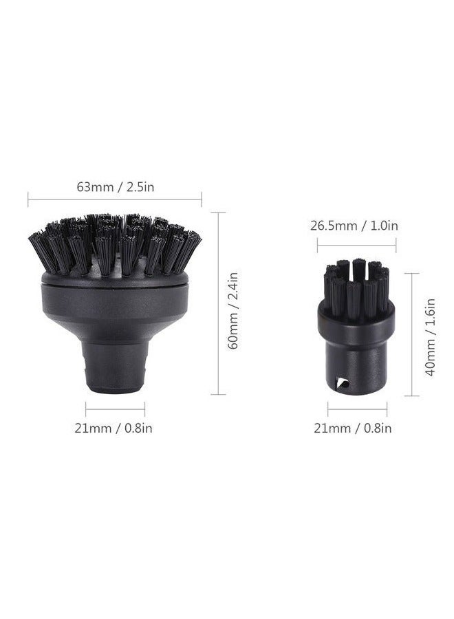 5-Piece Steam Cleaner Round Brush Set Multicolour  - Image 2
