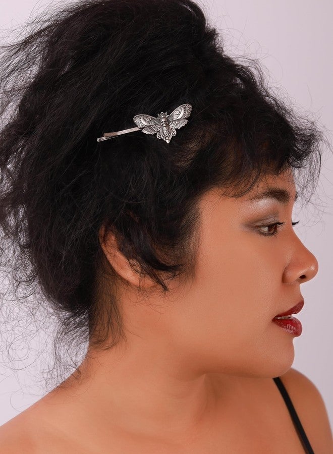 HAQUIL Vintage Insect Hawkmoth Butterfly Hairpin Nordic Animal Hair Clips Goth Jewelry - Image 2