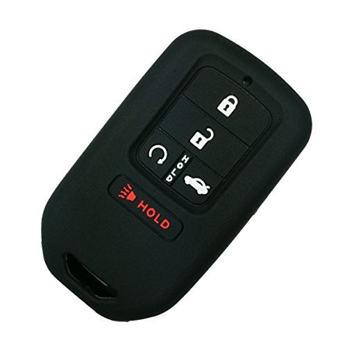 Coolbestda Silicone Key Fob Cover Case Skin Jacket Holder Full Protector for 2018 2019 2020 2021 Honda Accord Civic CR-V CRV Pilot EX EX-L Touring Premium A2C81642600 - Image 1