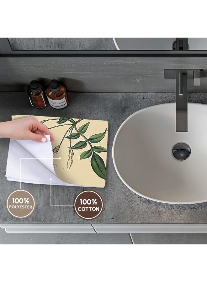 3DROSE 3D Rose Print of Jasmine Plant from 1700 TWL_204743_1 Towel, 15" x 22", Multicolor - Image 4