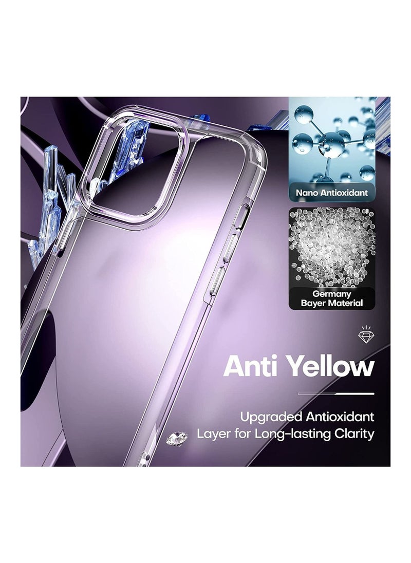 Generic - [5 in 1] for iPhone 6.7'' 14 Pro Max Case [Not Yellowing], with 2 Tempered Glass Screen Protectors + 2 Camera Lens Protectors [Military Grade Protection] Shockproof Slim iPhone 14 Pro Max case 6.7 Inc - Image 1