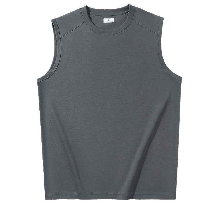 Men's Custom 220g Cotton Sleeveless T-Shirt - Image 5