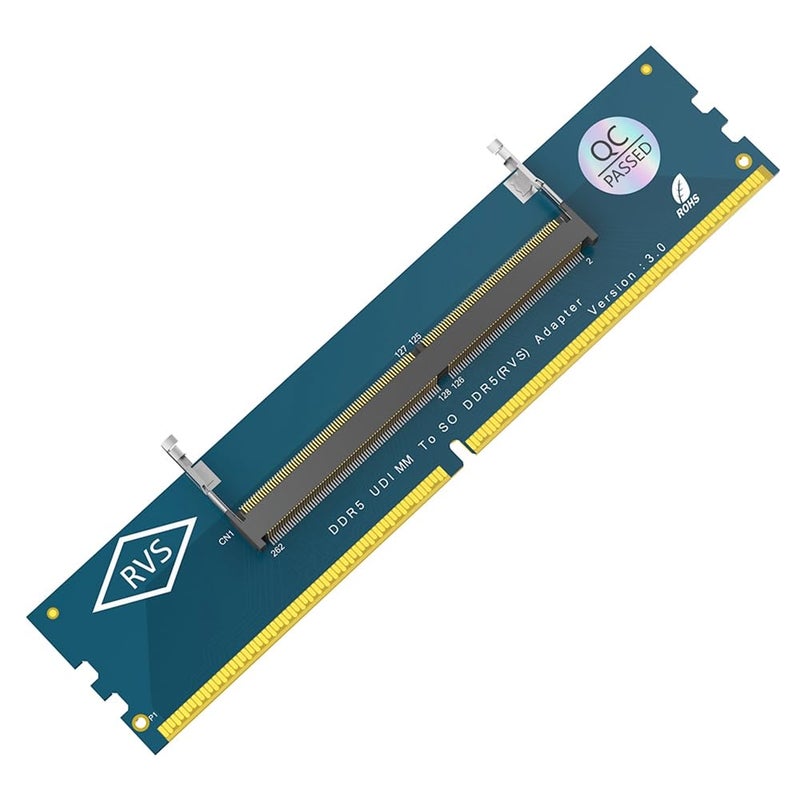 Kopinma Laptop DDR5 RAM to Desktop DDR5 U-DIMM Adapter Card, SO-DIMM to U-DIMM Converter, 6-Layer PCB, JEDEC Compliant - Image 1