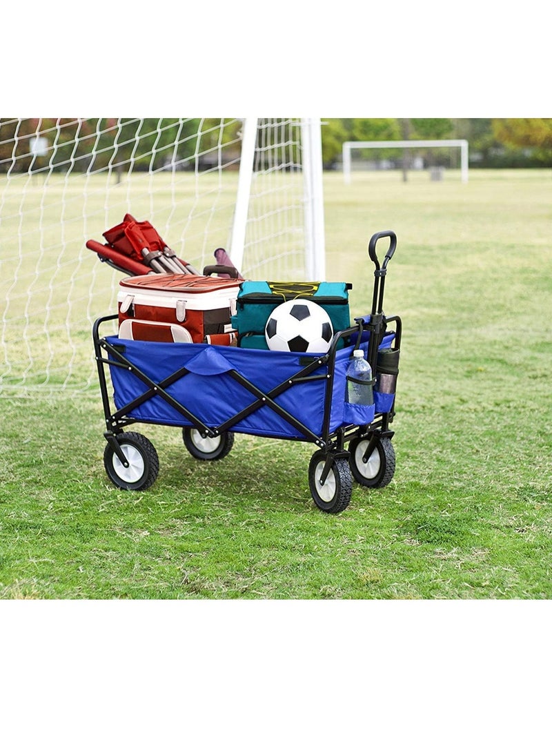 بوس_لايف_ستايل عربة قابلة للطي مريحة للغاية بسعة كبيرة وسهولة النقل لتحميل علب المياه وأدوات التسوق والأشياء الثقيلة - Image 5