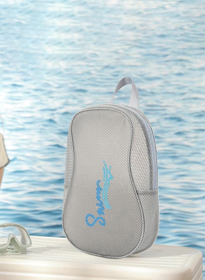 Hanayo Beach Bag Portable Swimming Bag EVA Wash Bag Handheld Waterproof Storage Bag Makeup Bag Sports Bag for Women and Men Swim Tote for Beach and Gym(Grey) - Image 3