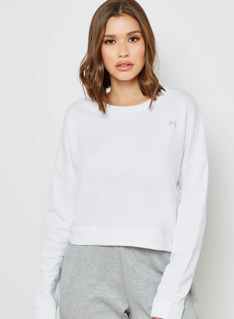 UNDER ARMOUR Favorite Cropped Sweatshirt