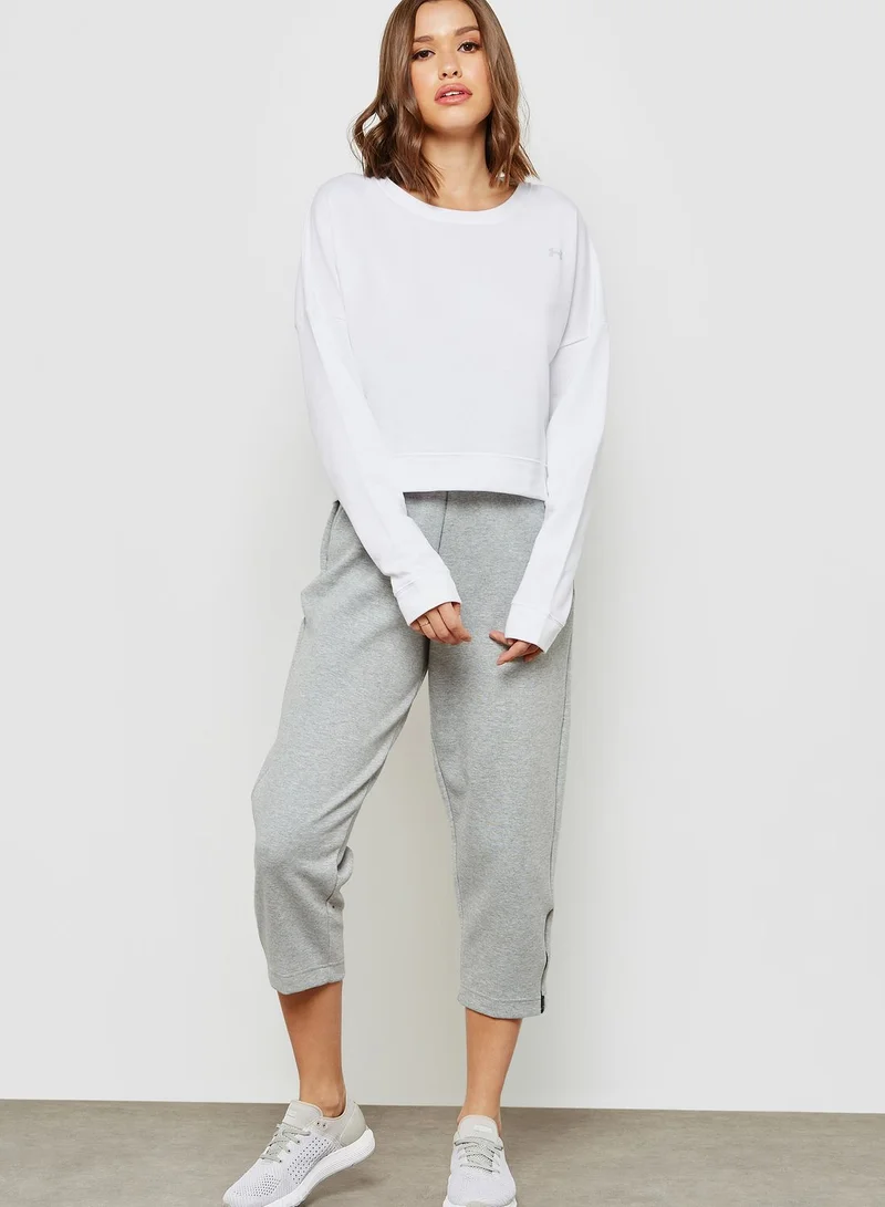 UNDER ARMOUR Favorite Cropped Sweatshirt