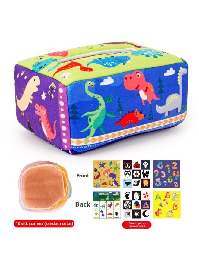 Solid Wood Cute Baby Comb Infant Bath Brush Massage Jujube Wood Wool Brush Children's Comb Hair Washing Tool-Color:Dinosaur Plus 10 Scarves 3 Pieces Of Ringing Paper 81g  - Image 1
