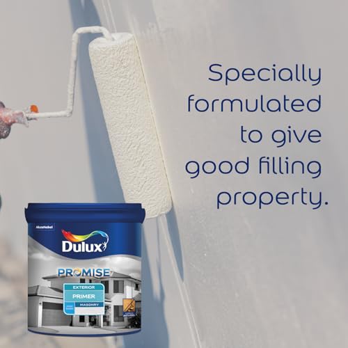 Dulux Promise Exterior Wall Paint Primer | Water Based Premium Wall Primer with Anti - Chalking & Superior Whiteness For Bright Walls (1 Litres) | 3 Years Warranty - Image 5