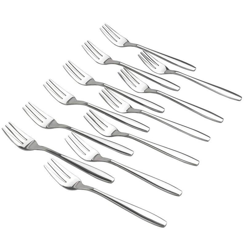 Ggbin 12Piece Tasting Forks 6 Inch Stainless Steel 3Tine Forks
