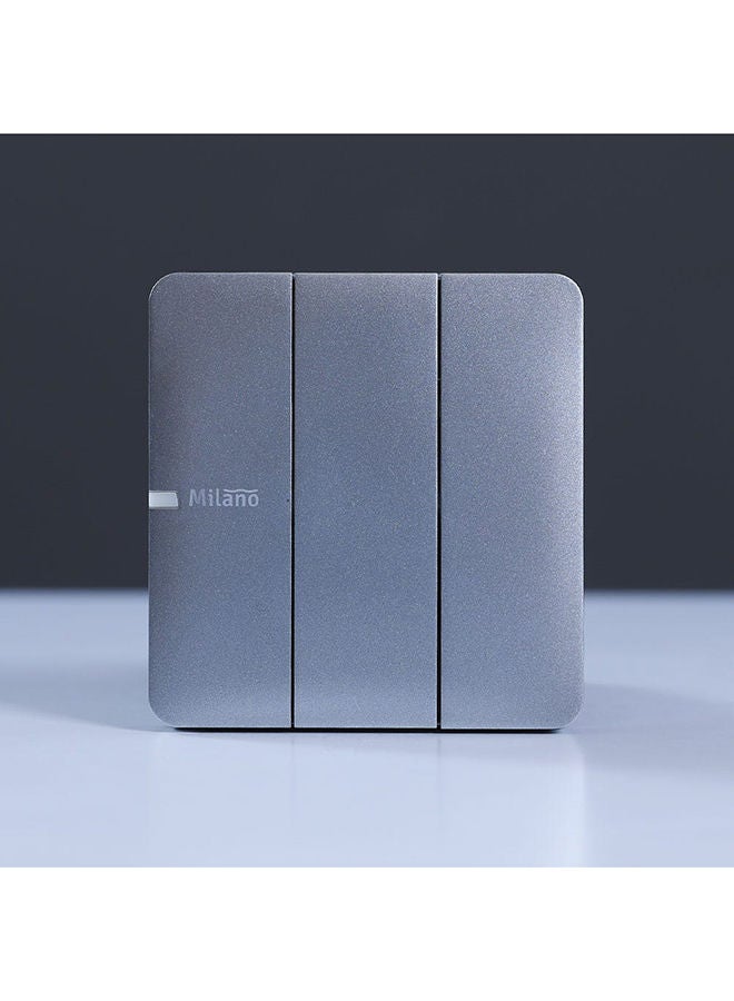 DANUBE HOME Danube Home - Milano 10A 3 Gang 2 Way Switch Sl Ps - Image 1